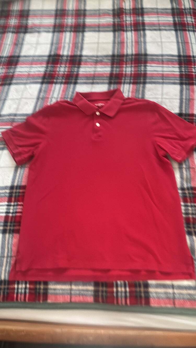 Goodfellow & Co Men's Short Sleeve Polo Shirt Red Size L